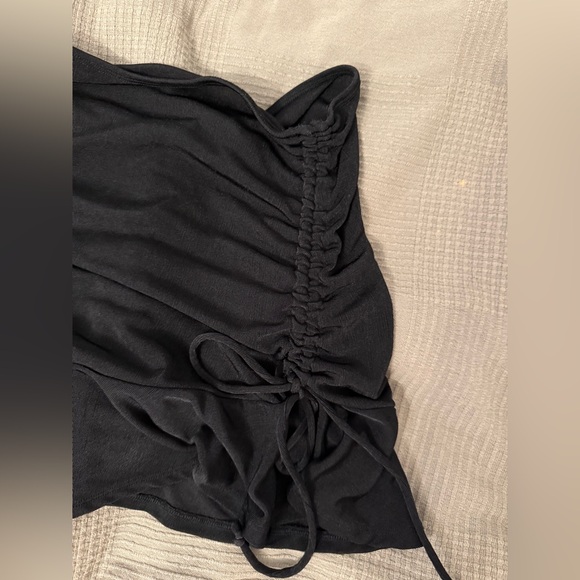 Urban Outfitters Janelle Ruched Black mini skirt - Picture 8 of 12